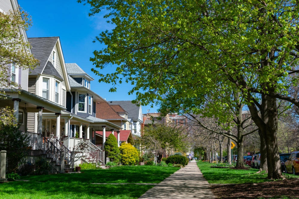 Row,Of,Old,Wood,Homes,With,Grass,In,The,North